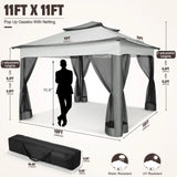 Pop up Gazebo with Mosquito Netting