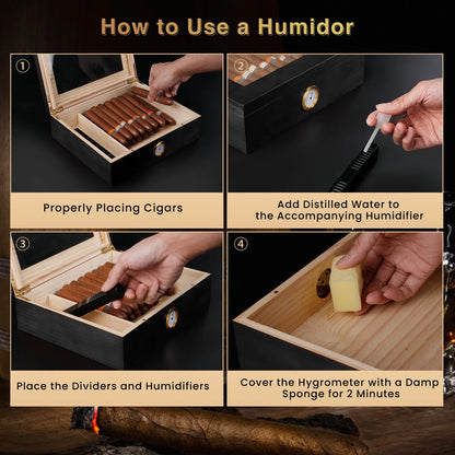 Handmade Wooden Cigar Humidor