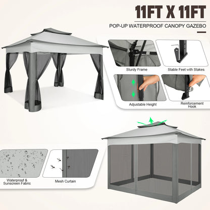 Pop up Gazebo with Mosquito Netting