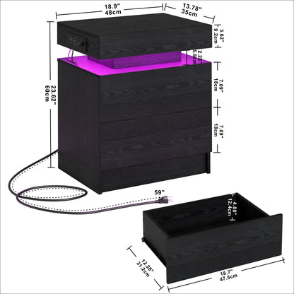 Nightstand with Charging Station
