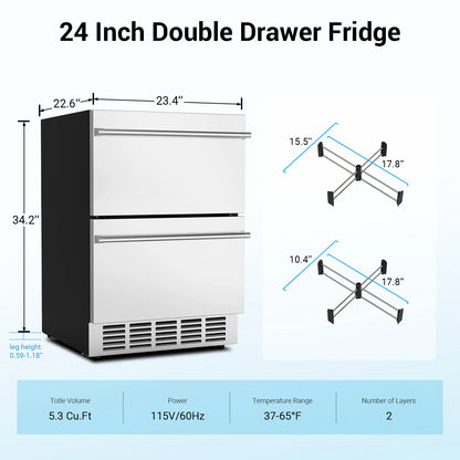 Under Counter Beverage Refrigerator