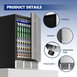 Stainless Steel Beverage Refrigerator,