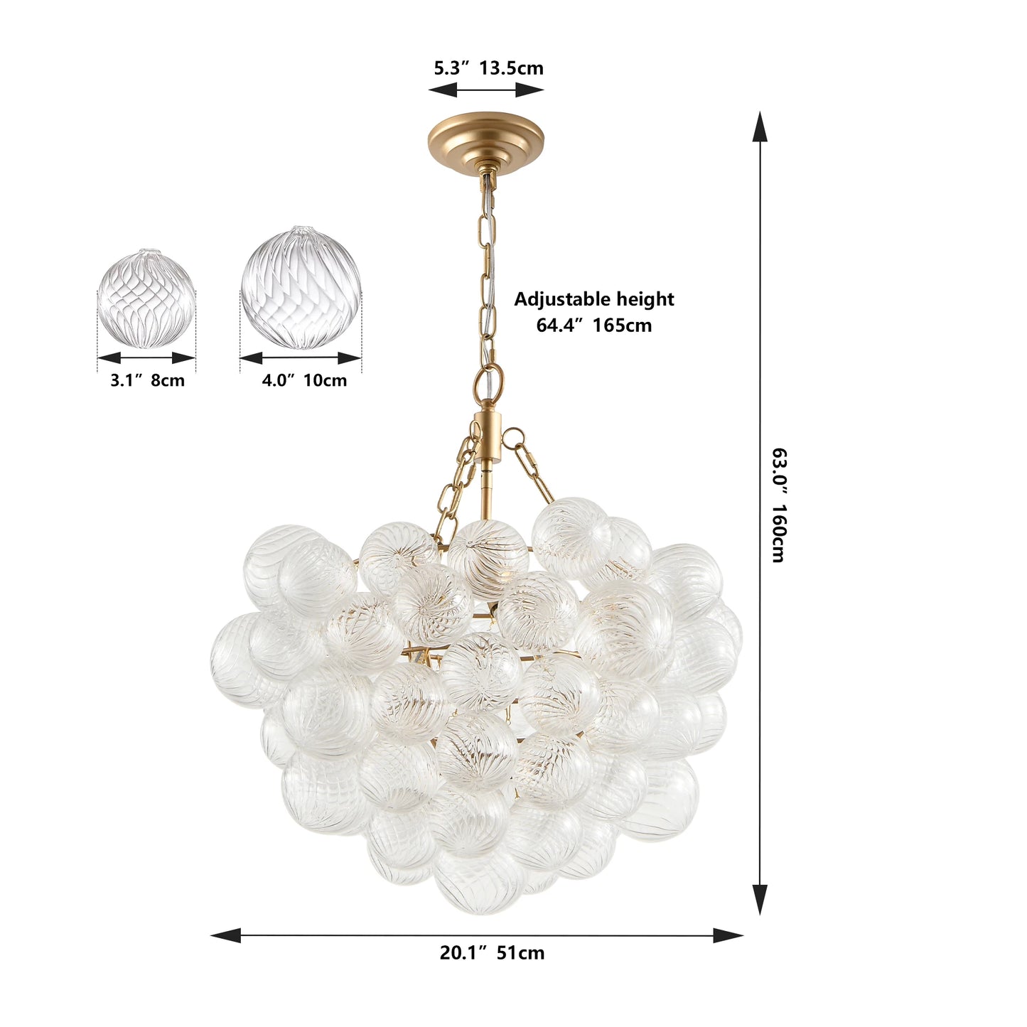 Gold Pendant Light Chandelier for Elegant Home Lighting