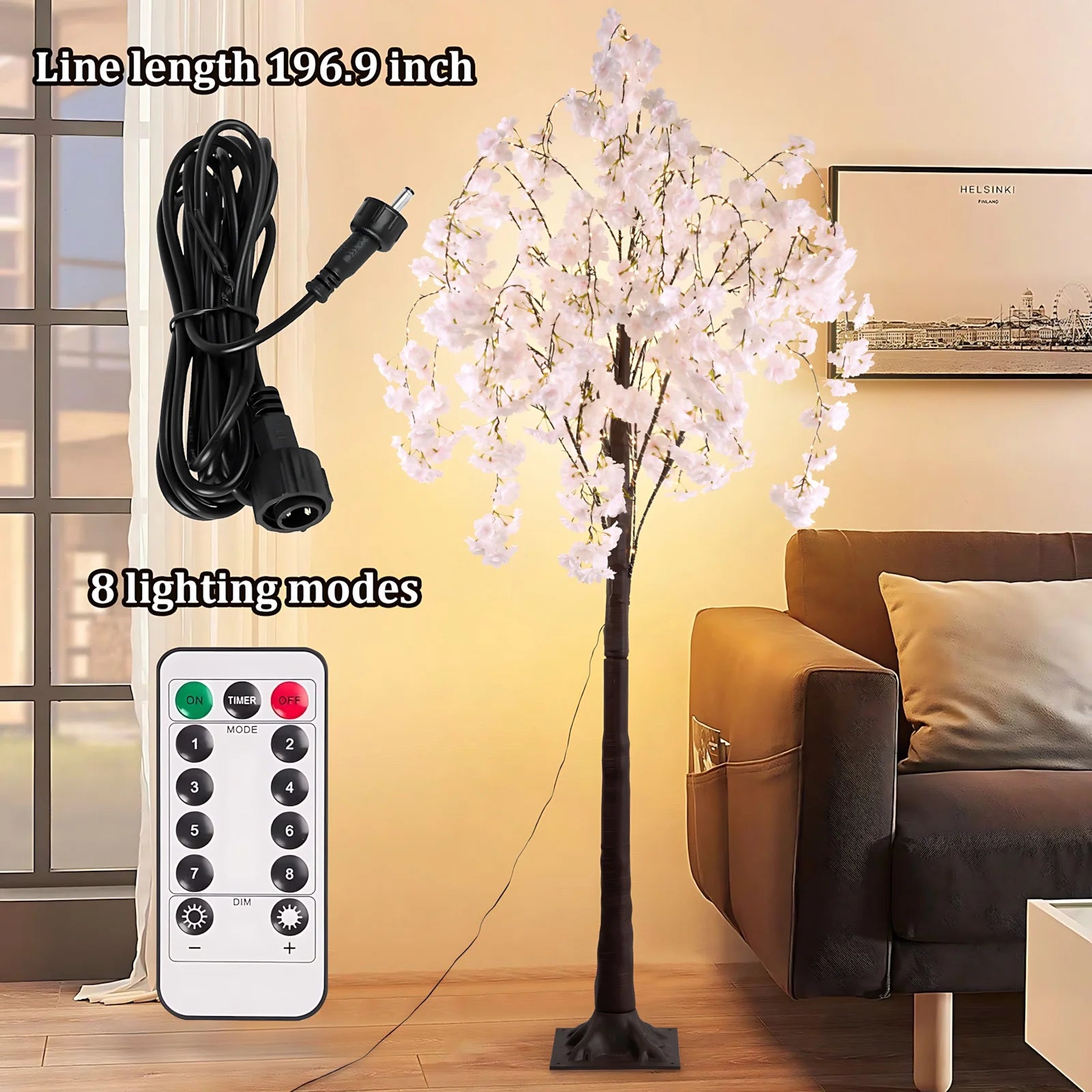 Cherry Blossom Tree Light Elegant Decorative