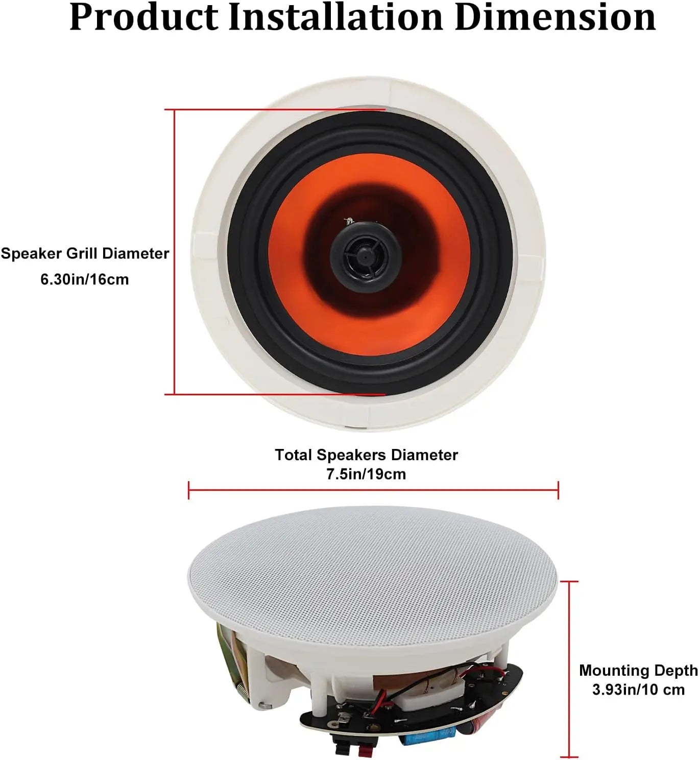 4PCS Bluetooth Ceiling Speakers