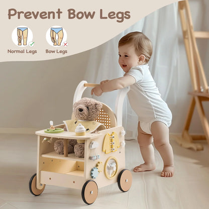 Wooden Baby Walker Stroller