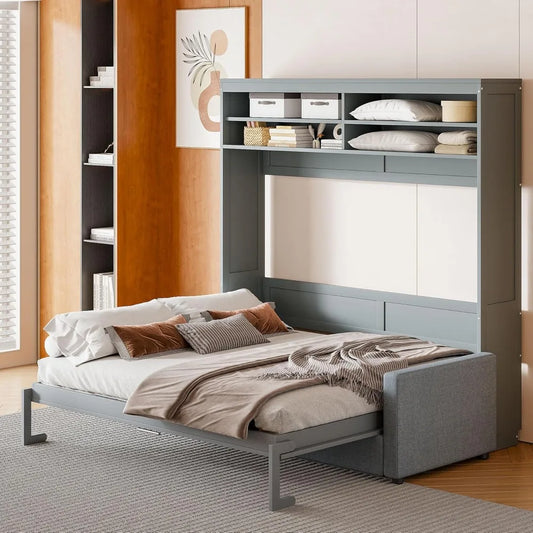 Queen Size Murphy Bed Cabinet