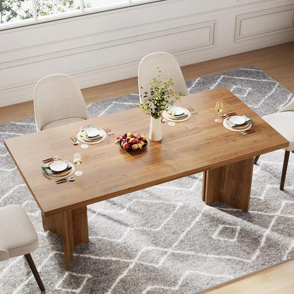 63-Inch Dining Table For 4-6