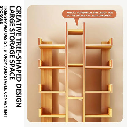 Multi-Layer Storage Floor Bookshelf