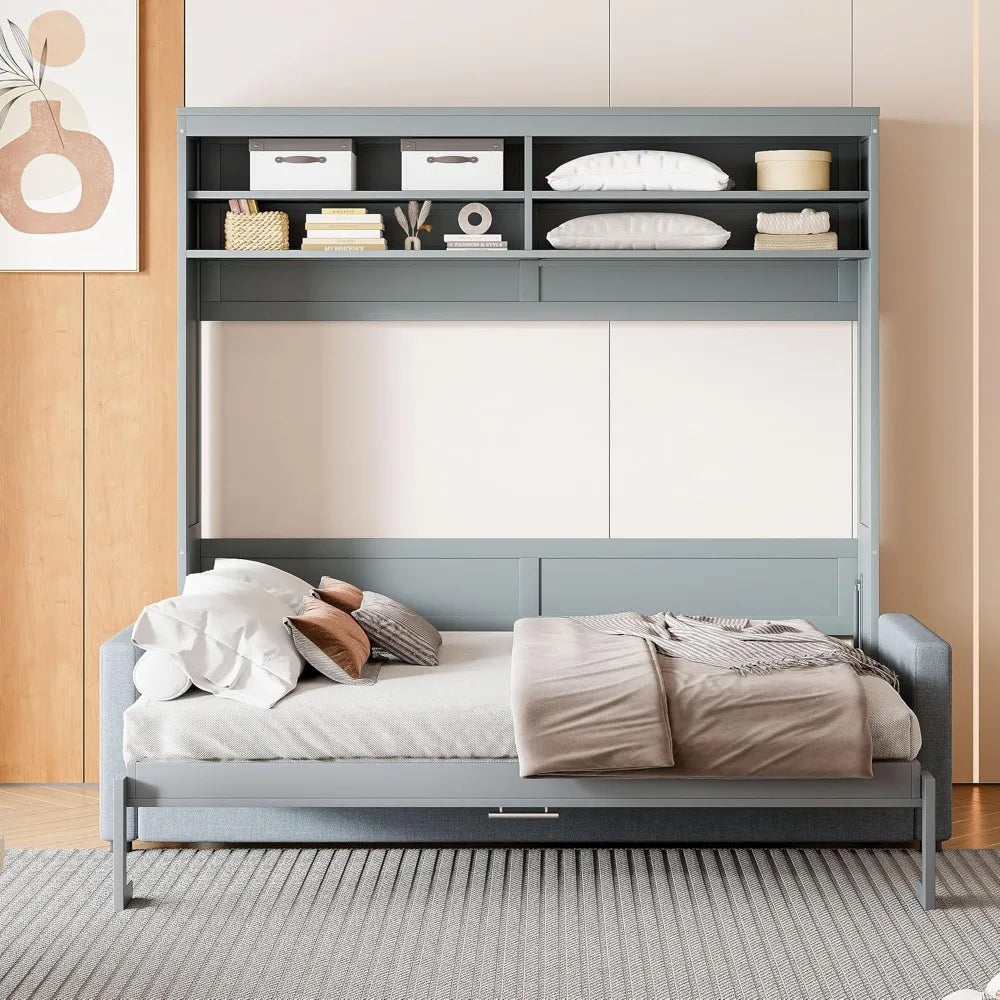 Queen Size Murphy Bed Cabinet