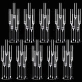 10 PCS Acrylic Candelabra Centerpieces