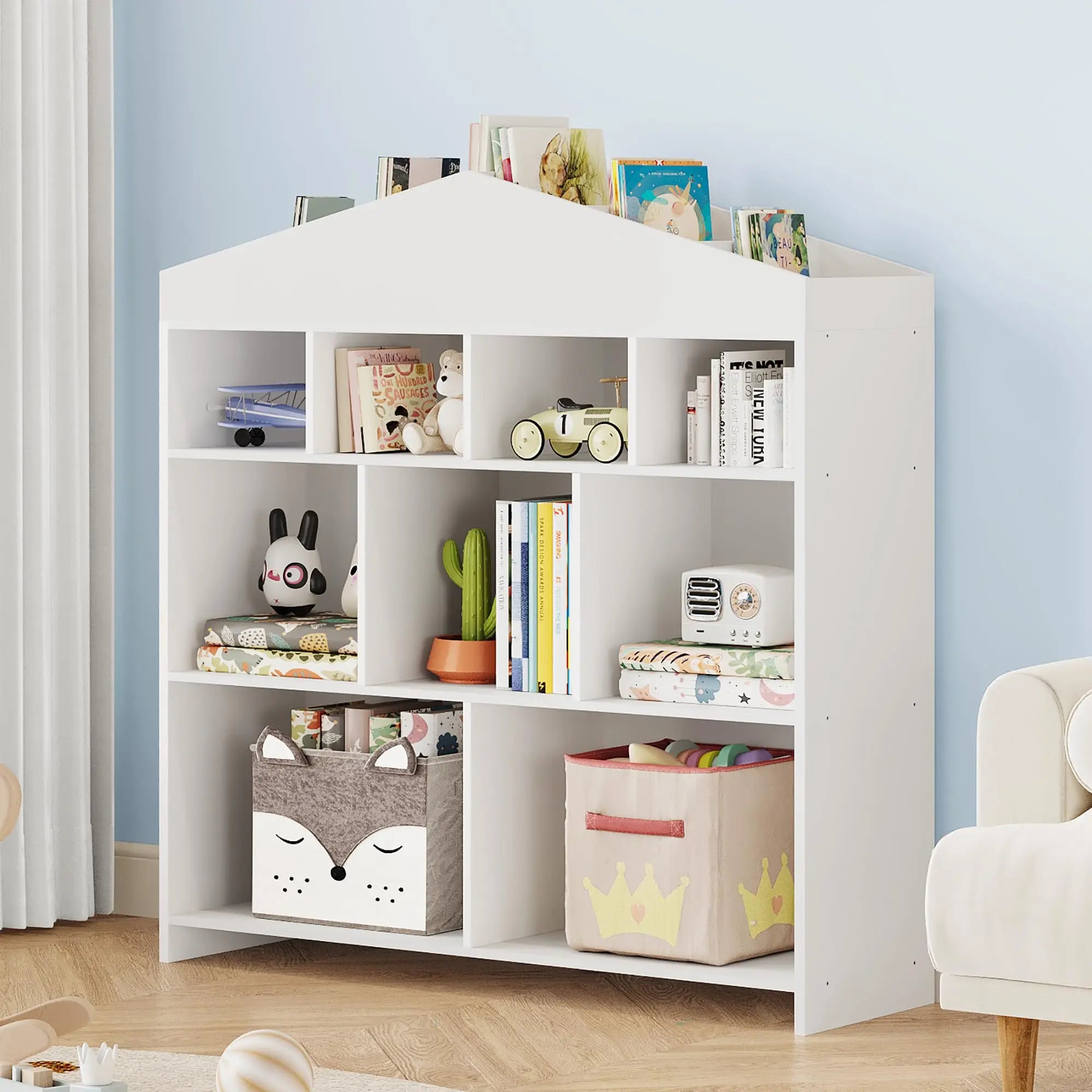 9-Cubby Toy Storage Organizers