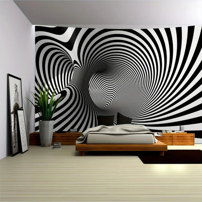 1pc 3D Spiral Pattern Tapestry