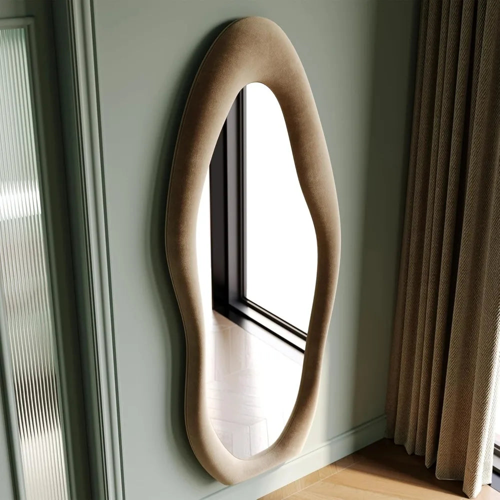 Irregular Wave Full-Length Mirror