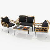 Patio Furniture Boho Rattan