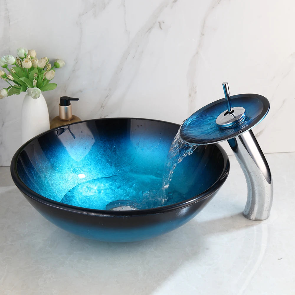 Tempered Glass Vessel Sink
