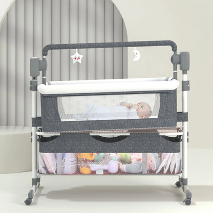 Rocking Baby Bassinet with Gentle Motion for Newborns