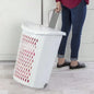 Plastic Laundry Basket with Wheels