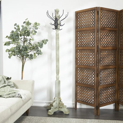 Gray Wood Coat Rack