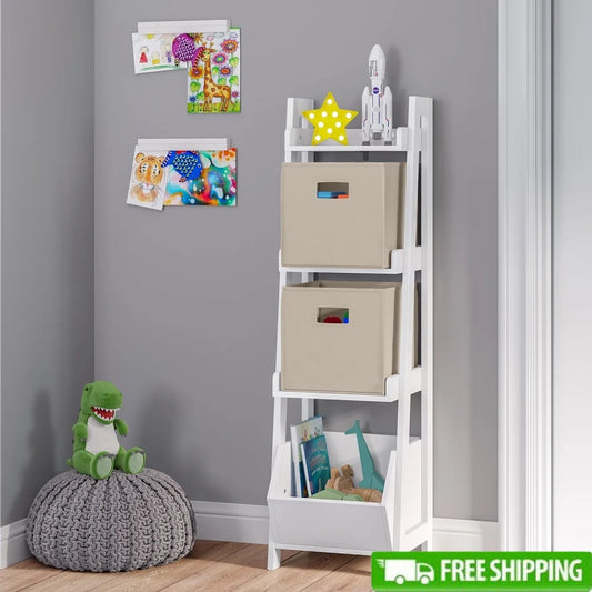 Ladder Shelf Toy Organizer