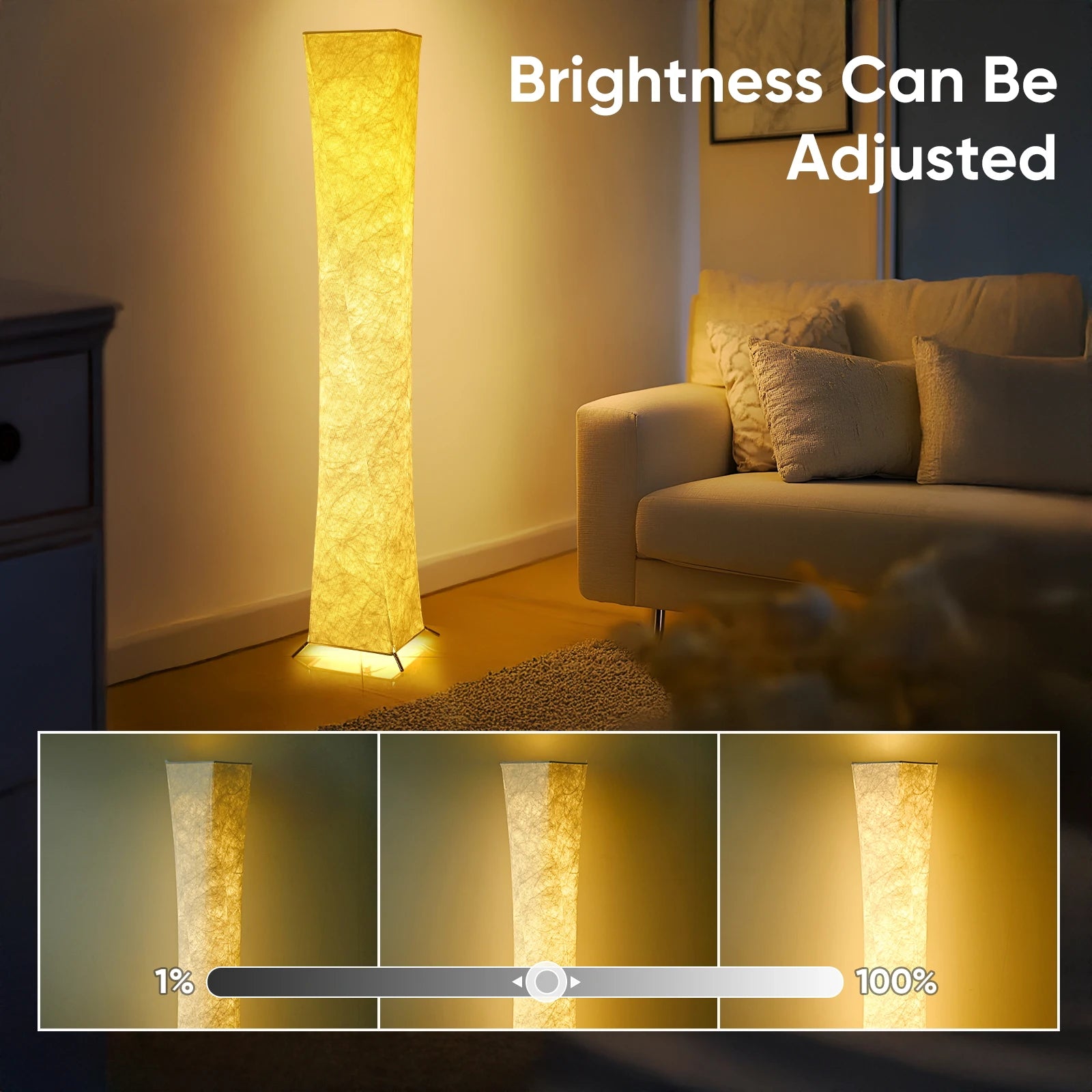 Soft Light Floor Lamp 52 Cozy Elegant Room Illumination