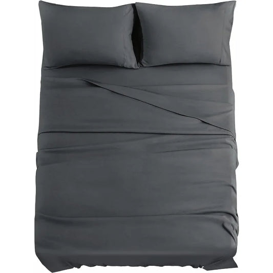Dark Grey Queen Sheets Set