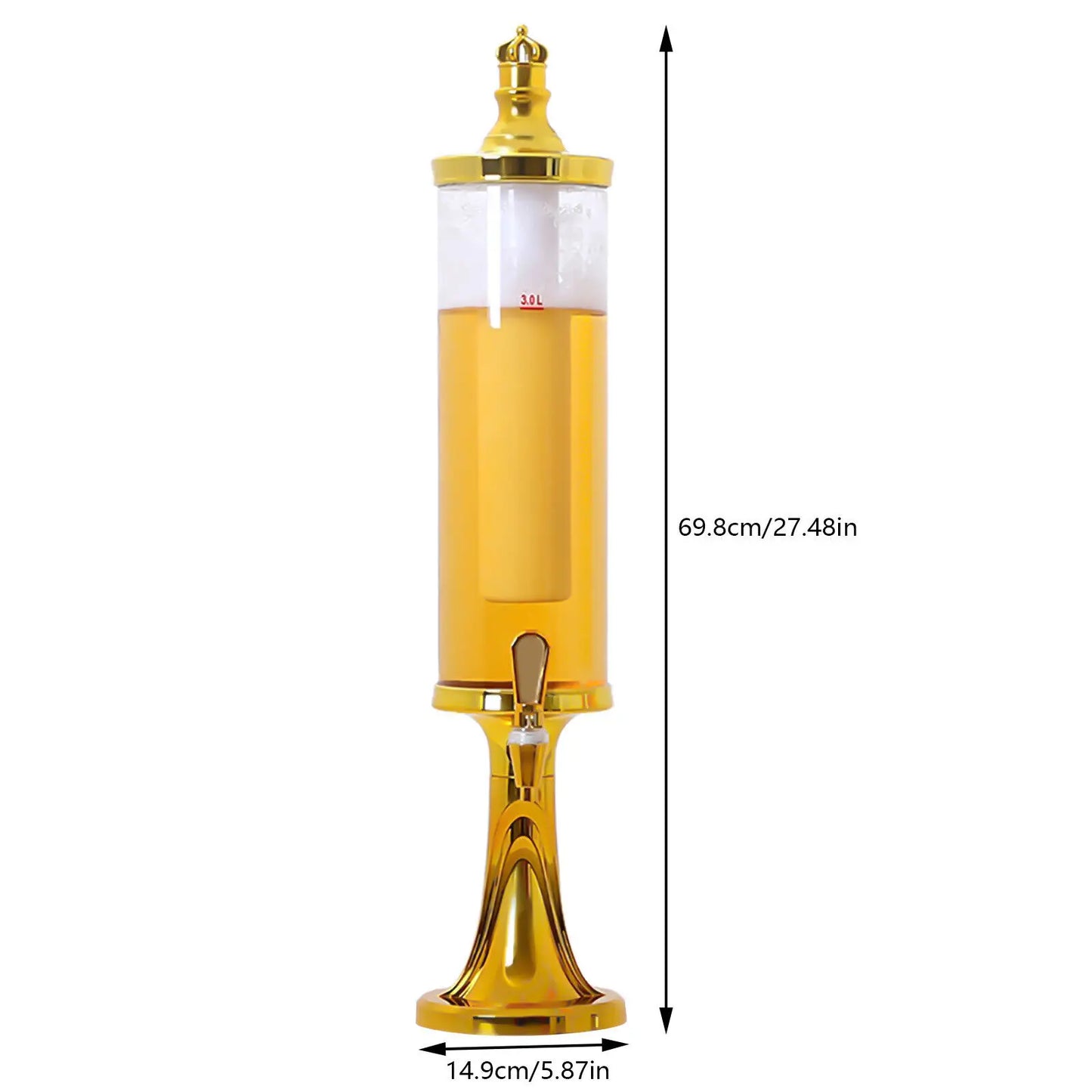 3L Beer Tower Beverage Dispenser