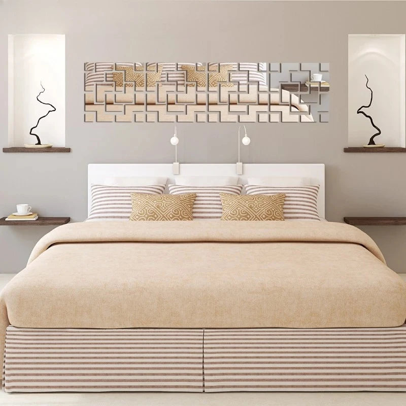 Creative Wall Sticker Mirrors for Home Décor & Interiors