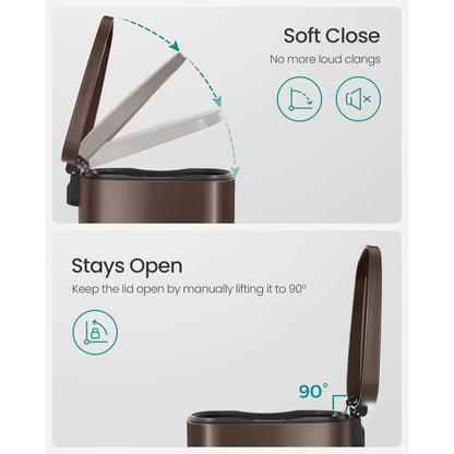 Stainless Steel Trash Can/13 Gallon