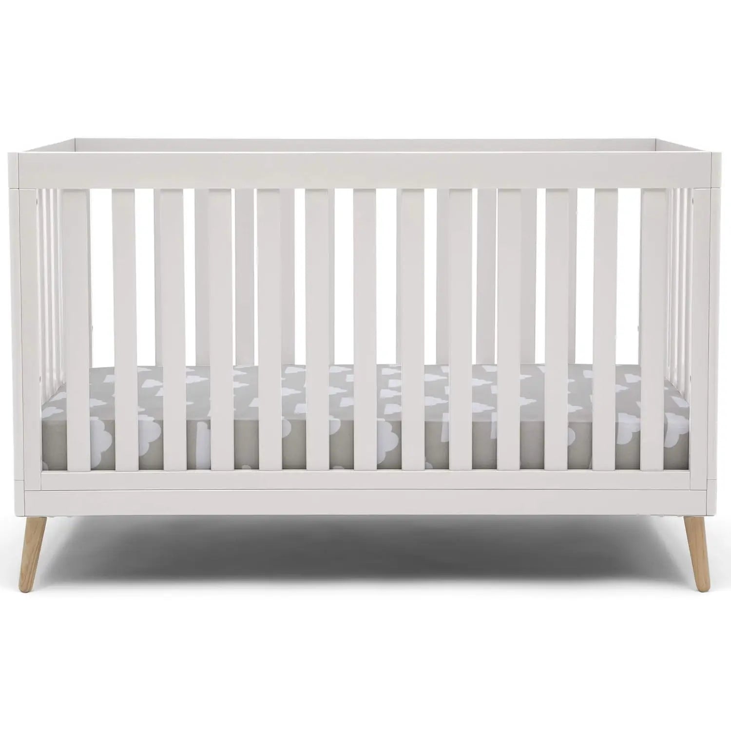 Convertible Baby Crib 4-in-1 for Nursery and Growing Babies