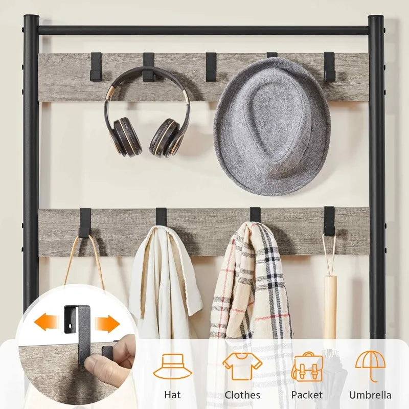 Coat Rack & Storage Organizer