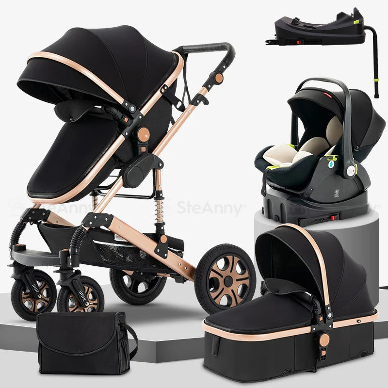 3 In 1 Baby Stroller with Car Seat and Carry Cot