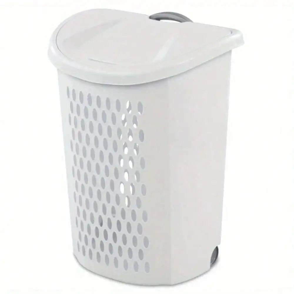 Plastic Laundry Basket with Wheels