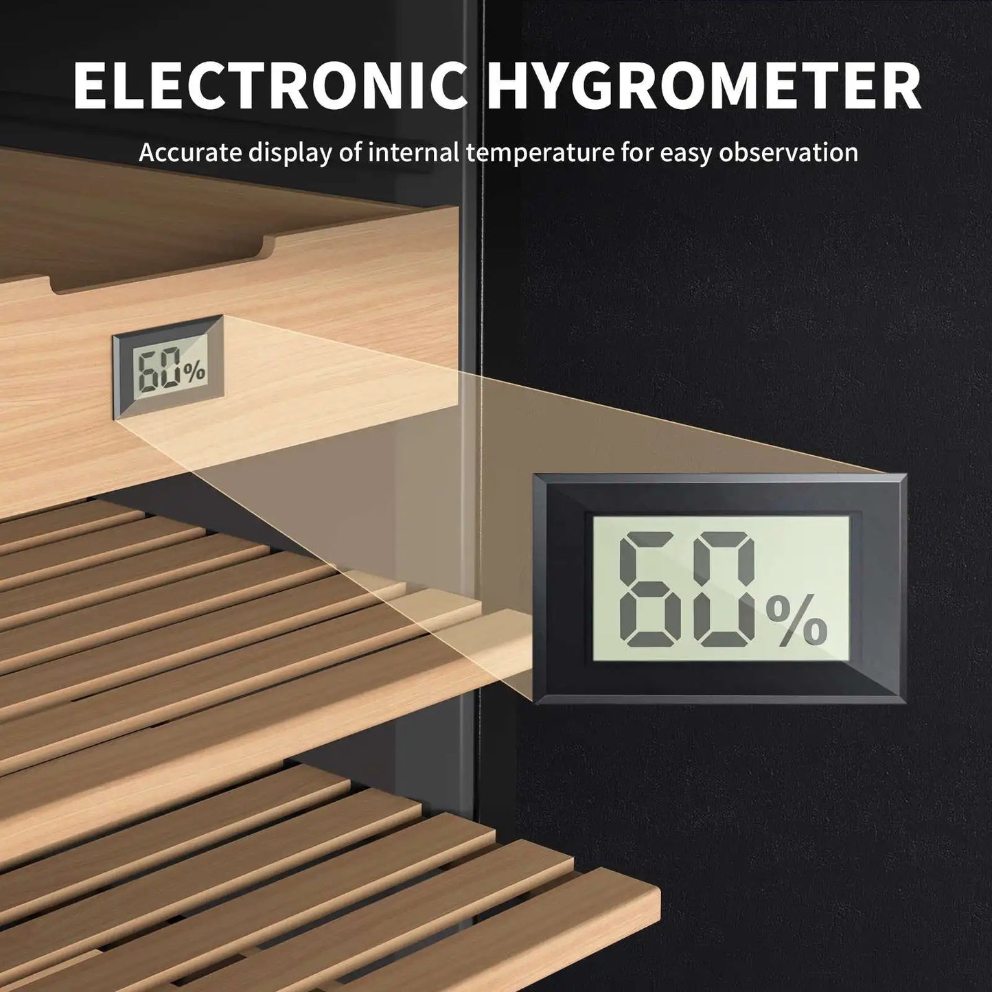 Cigar Humidor with Heating and Cooling