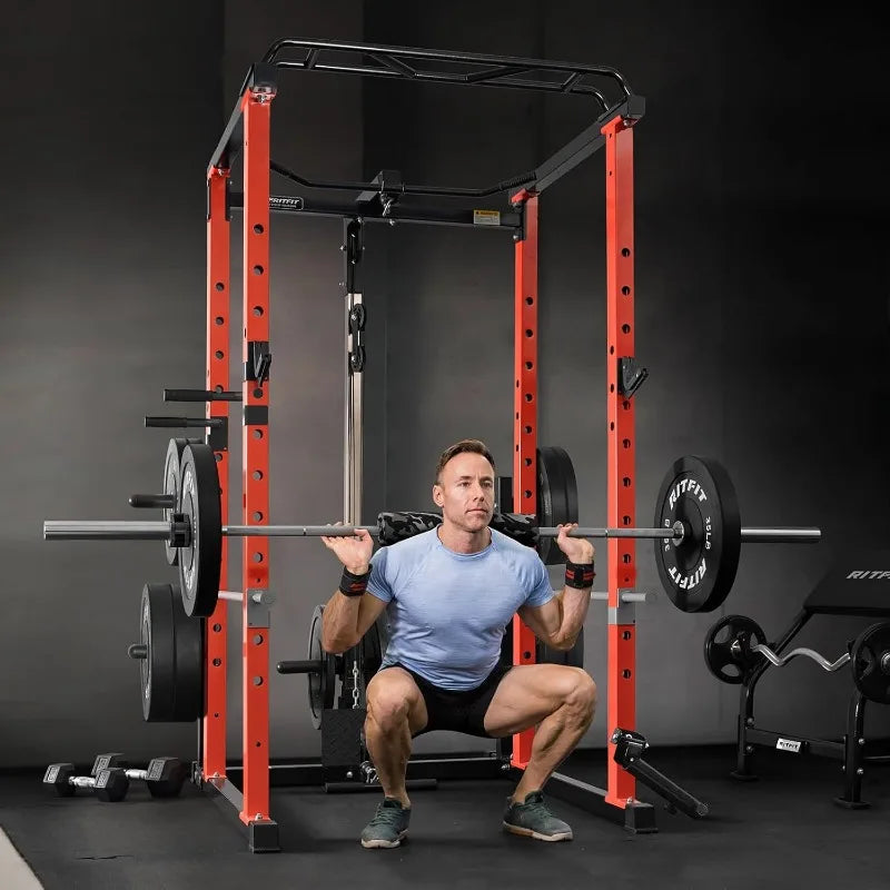 LAT Pull Down, Squat Rack