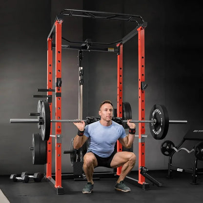 LAT Pull Down, Squat Rack