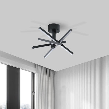Modern Black LED Ceiling Light for Stylish Home Interiors