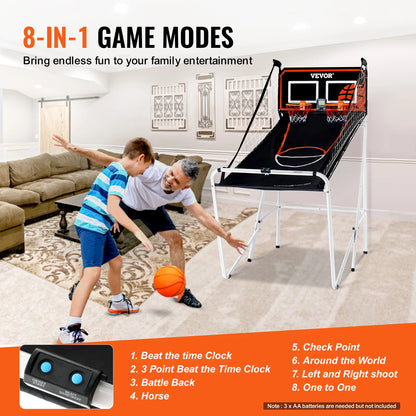 Foldable Basketball Arcade Game