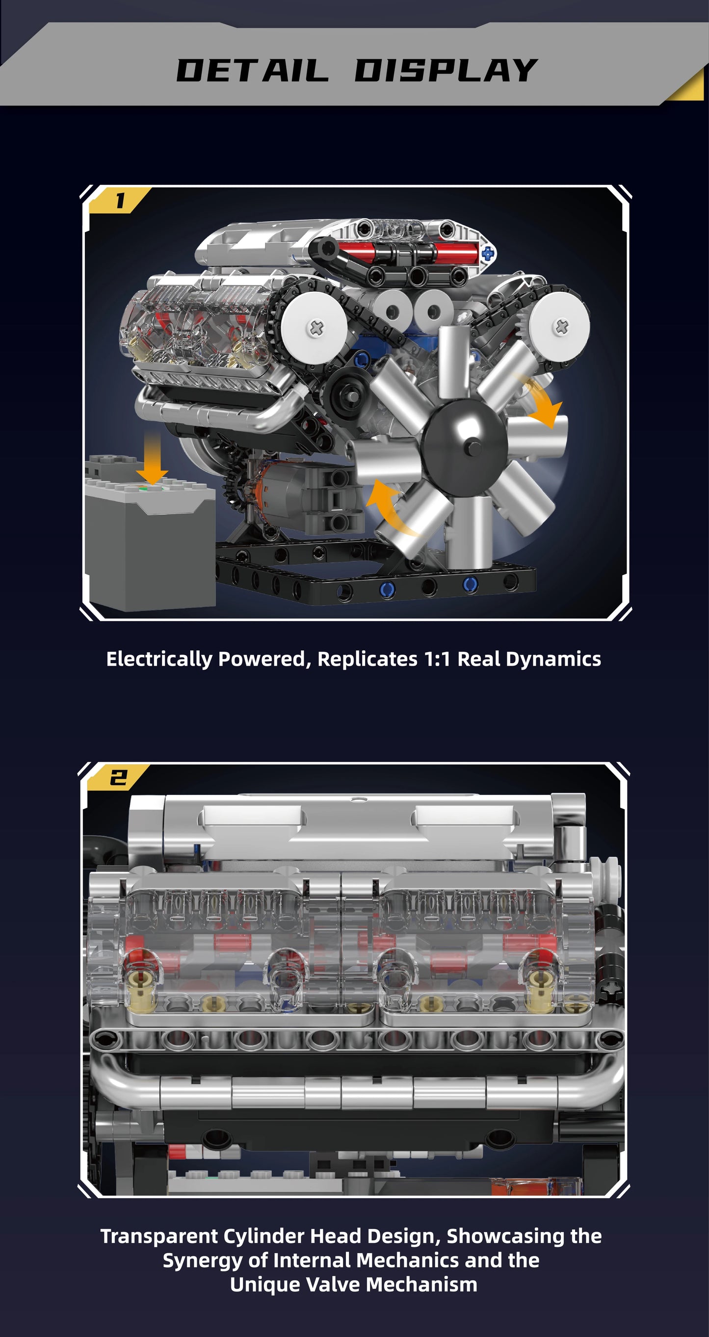 V8 Engine Building Blocks Sets