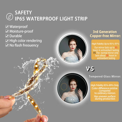 Bathroom Mirror LED Lights Dimmable