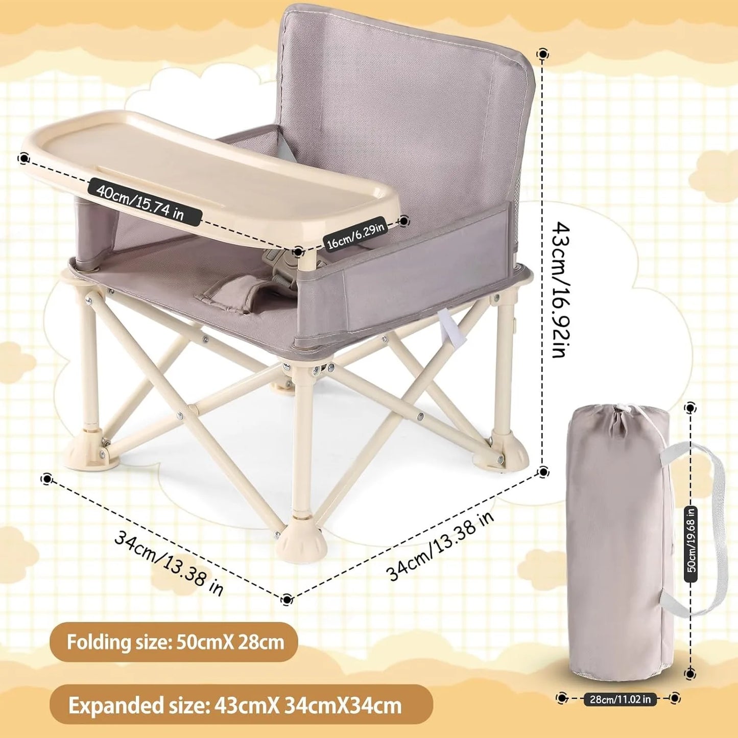 High Chair Adjustable Footrest