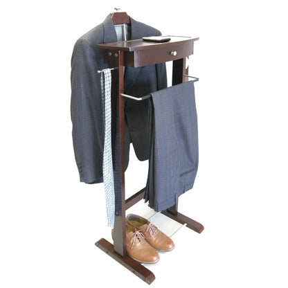 Dark Walnut Dresser Valet Stand