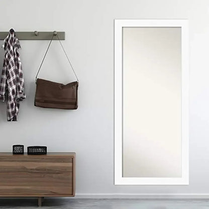 65.5 x 29.5 in. White Full Length Mirror