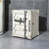 Metal Storage Bedside Cabinet
