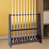10-Hole Billiard Cue Rack