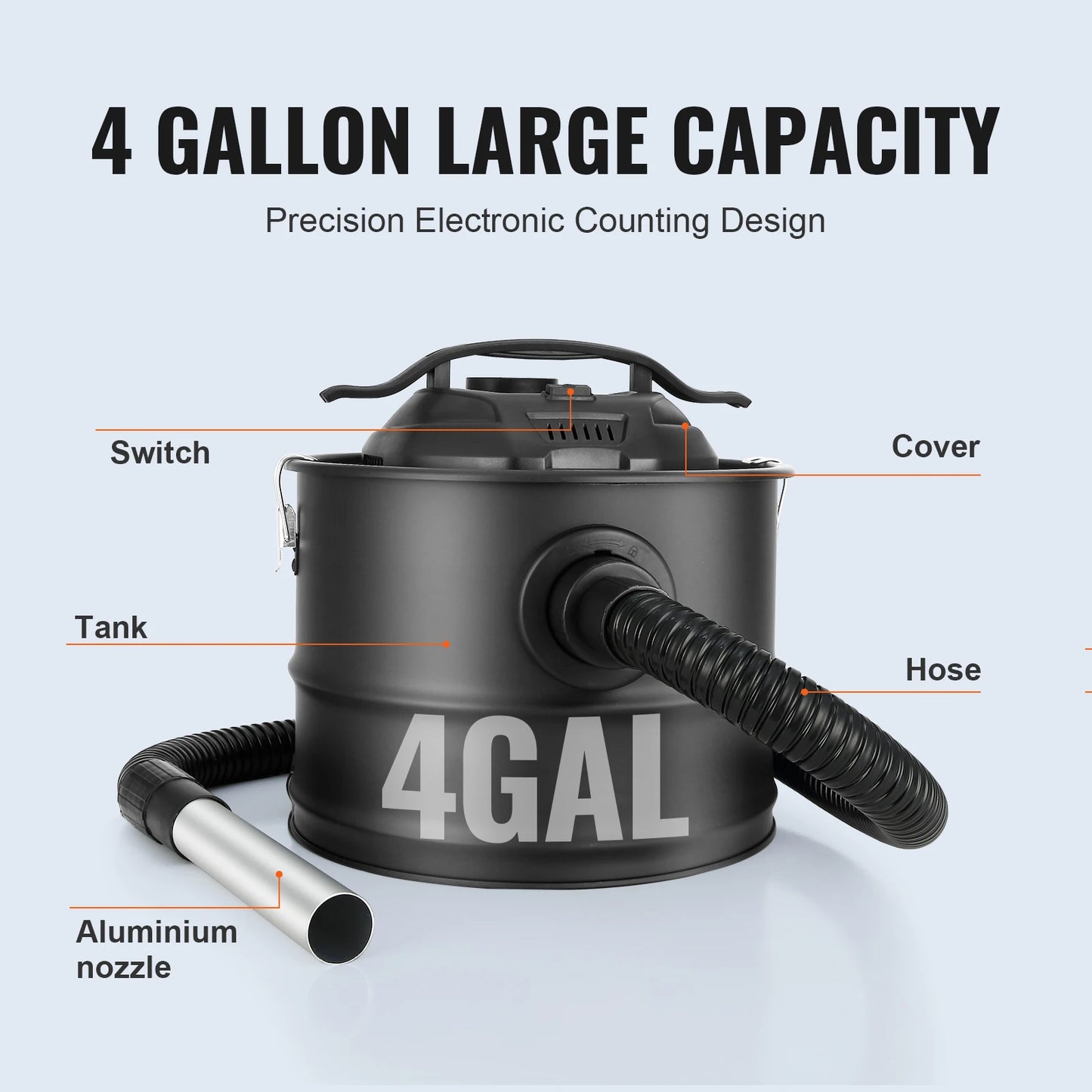 Ash Vacuum Cleaner 4 Gallon