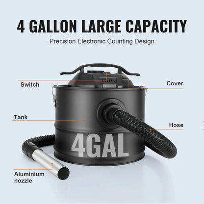 Ash Vacuum Cleaner 4 Gallon