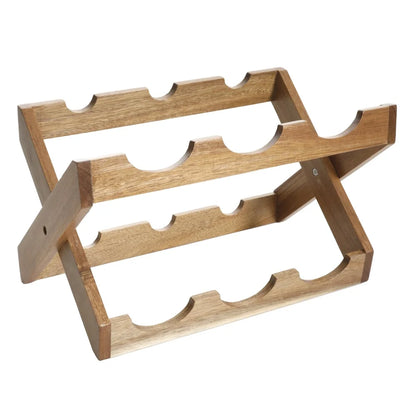 Acacia Wood Wine Rack