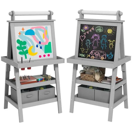 Double-Sided Kids Art Easel for home