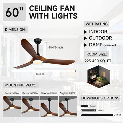 60-Inch Ceiling Fan/Light